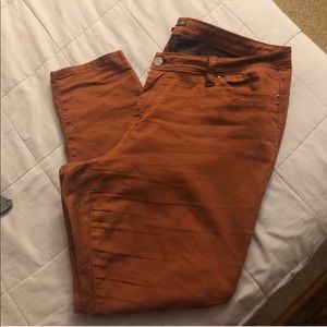 Burnt Orange Colored Denim
